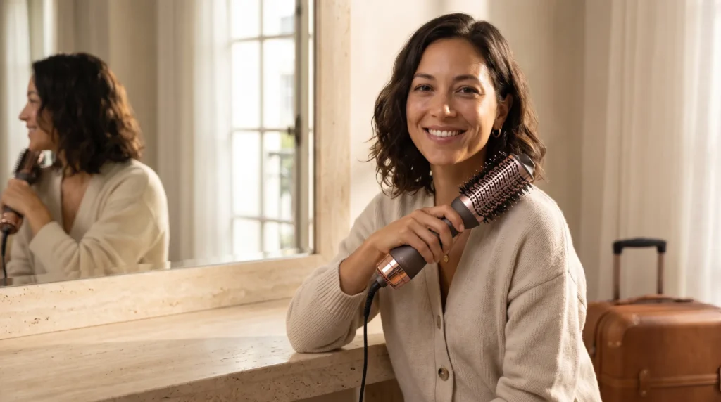 Travel Hair Dryer Brushes: Dual-Voltage & Compact Styling Guide