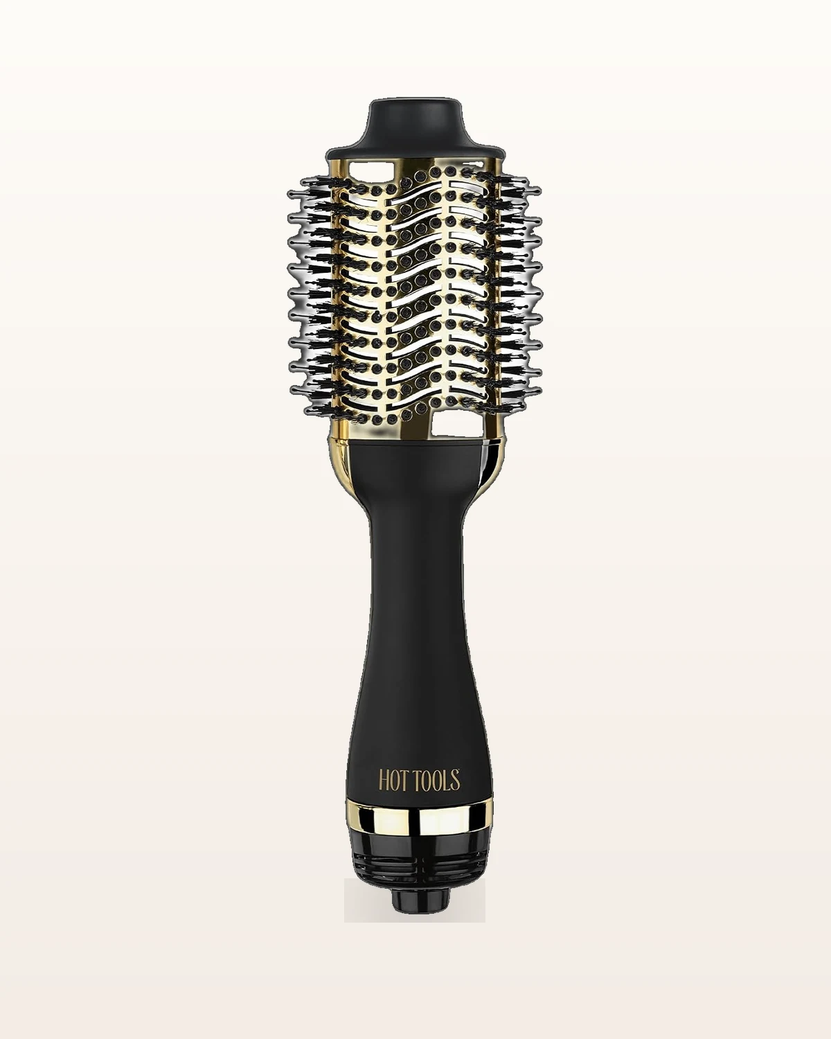 Hot Tools 24K gold black round blow dryer brush