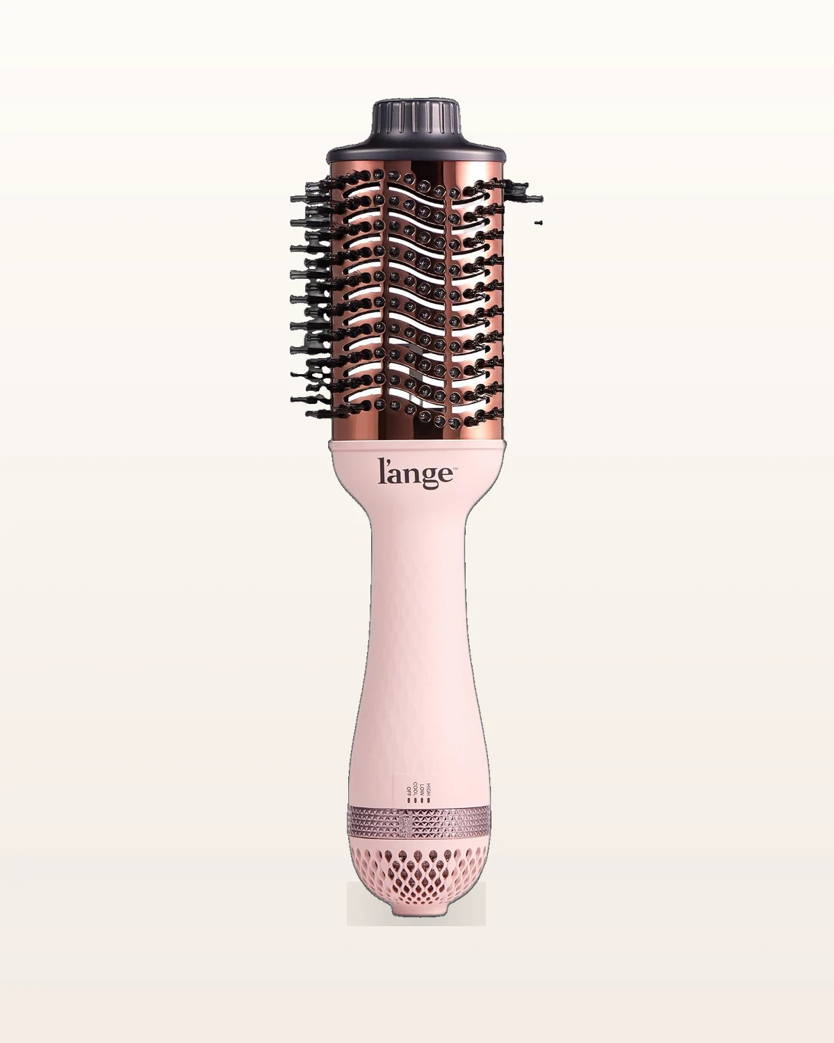 L'Ange Le Volume blush pink titanium blow dryer brush
