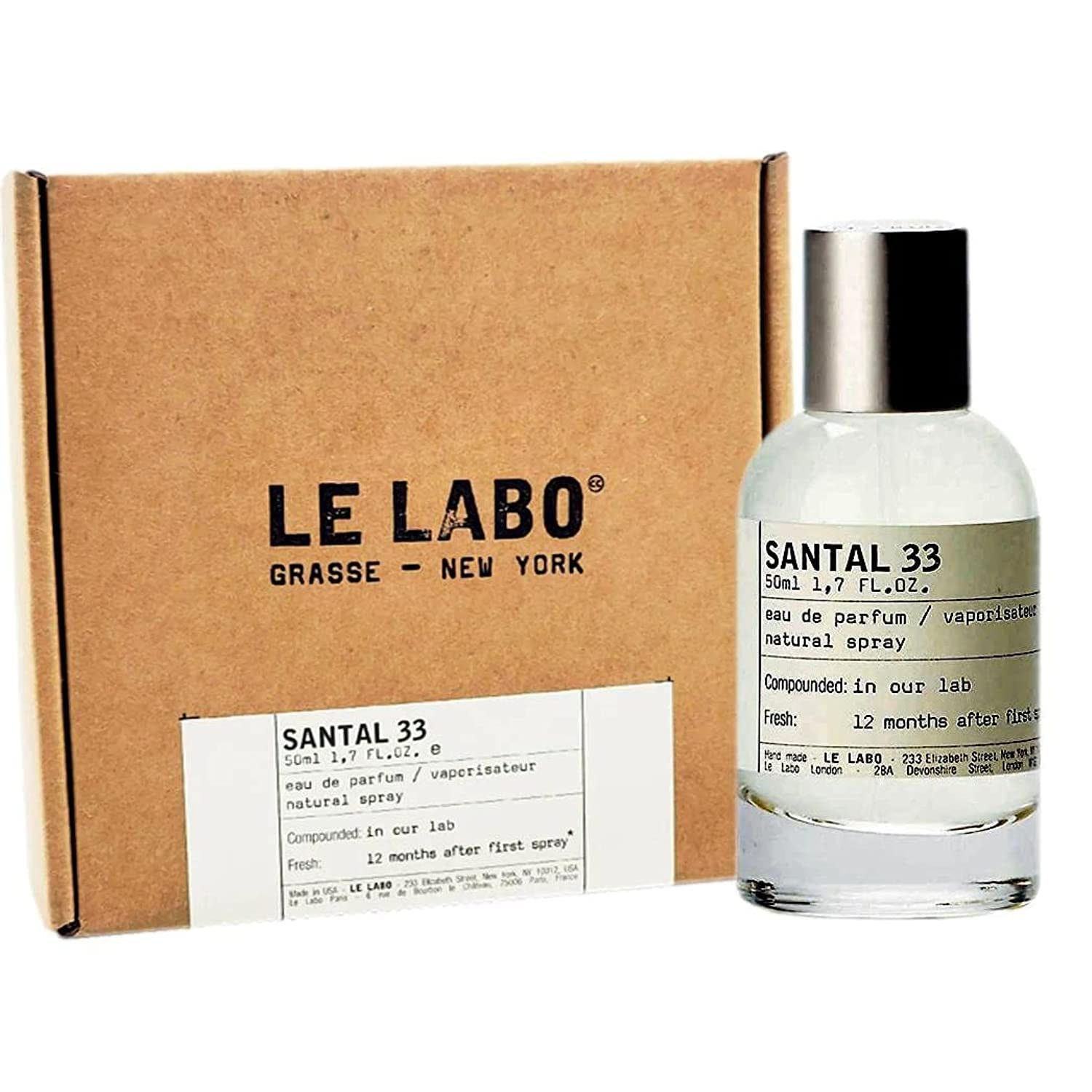 Le Labo Santal 33 Eau de Parfum 50 millilitre bottle