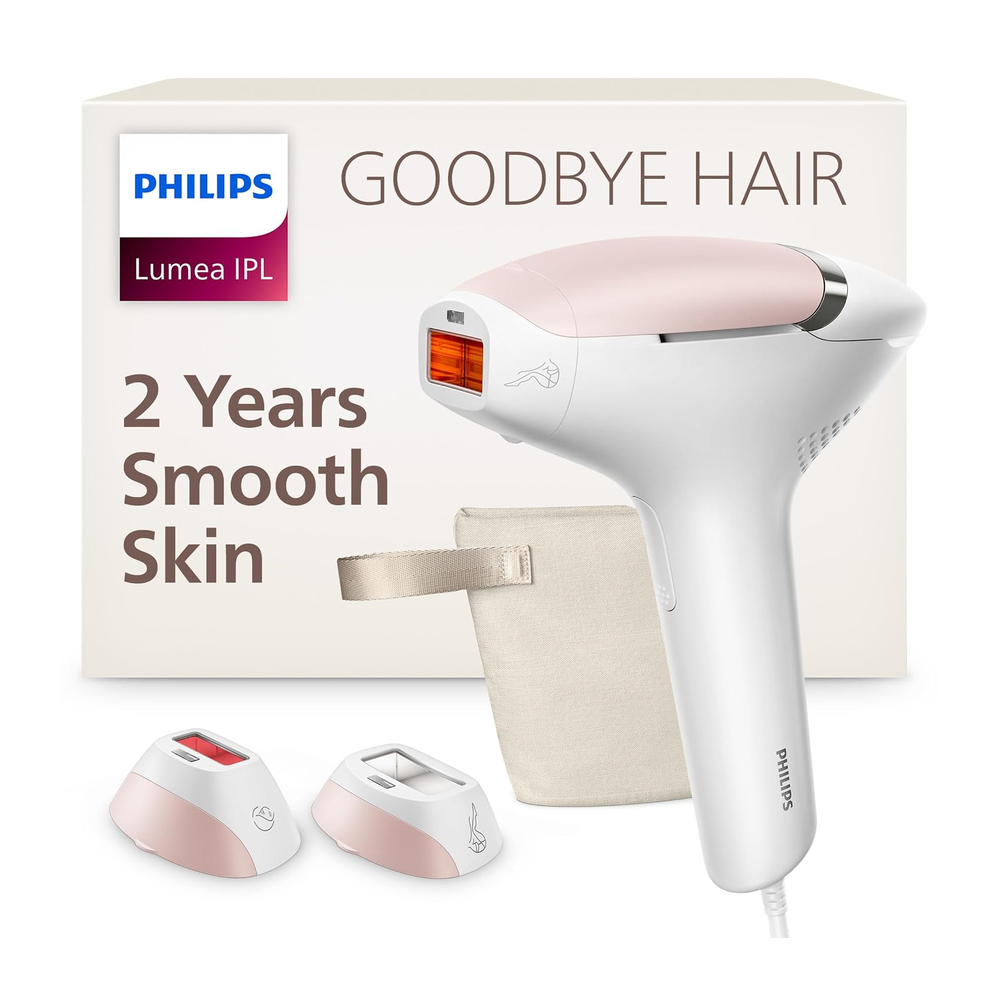 Philips Lumea 8000 Series BRI932/03 IPL hair removal device with body and facial attachments