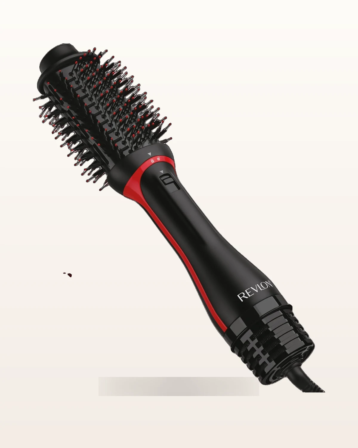 Revlon One-Step Volumizer Plus black hair dryer brush with pink accents