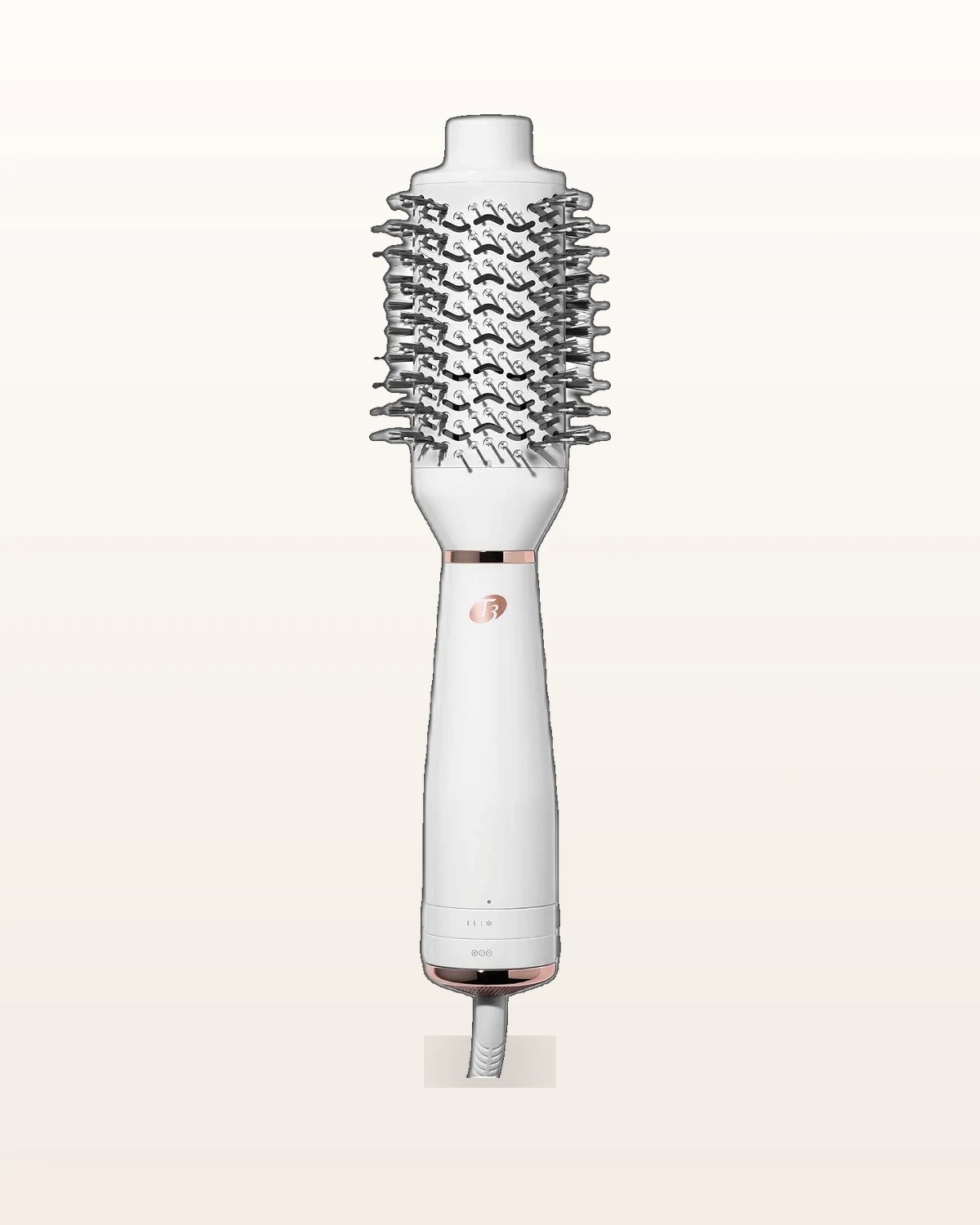 T3 AireBrush One-Step white and rose gold blow dryer brush
