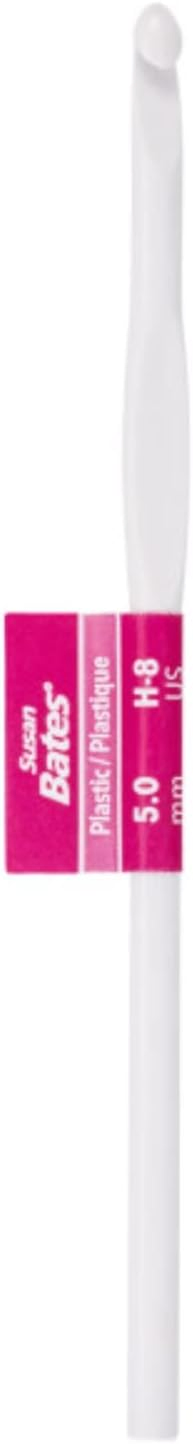 Susan Bates Luxite plastic crochet hook size H-8 5 mm
